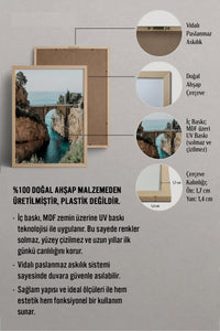 HOMEPACK Ahşap Çerçeveli Tablo Çerçeveli Poster Sanatsal Modern Duvar Dekoru BEK-8203