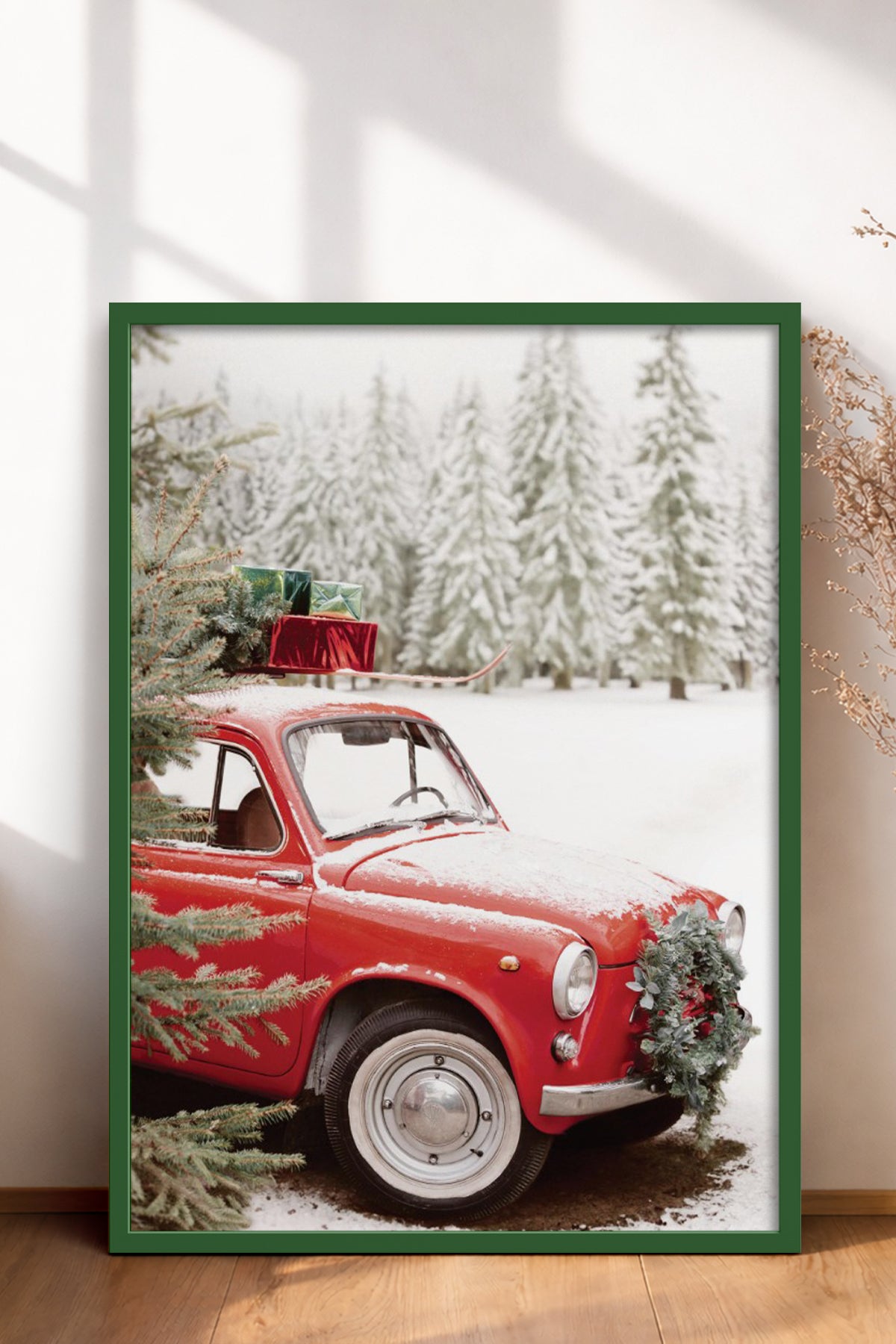 HOMEPACK Ahşap Çerçeveli Tablo Çerçeveli Poster Sanatsal Modern Duvar Dekoru BEK-8204