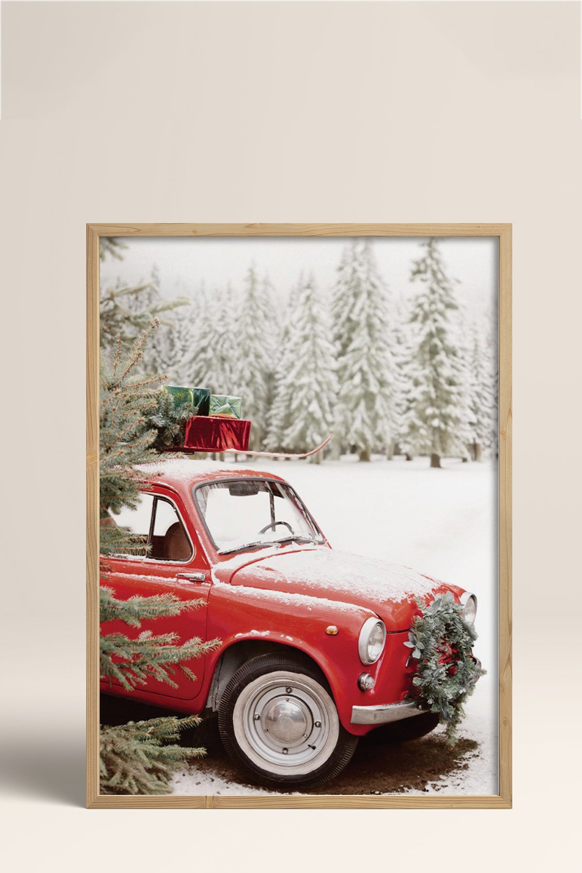 HOMEPACK Ahşap Çerçeveli Tablo Çerçeveli Poster Sanatsal Modern Duvar Dekoru BEK-8204