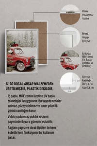 HOMEPACK Ahşap Çerçeveli Tablo Çerçeveli Poster Sanatsal Modern Duvar Dekoru BEK-8204