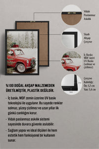 HOMEPACK Ahşap Çerçeveli Tablo Çerçeveli Poster Sanatsal Modern Duvar Dekoru BEK-8204