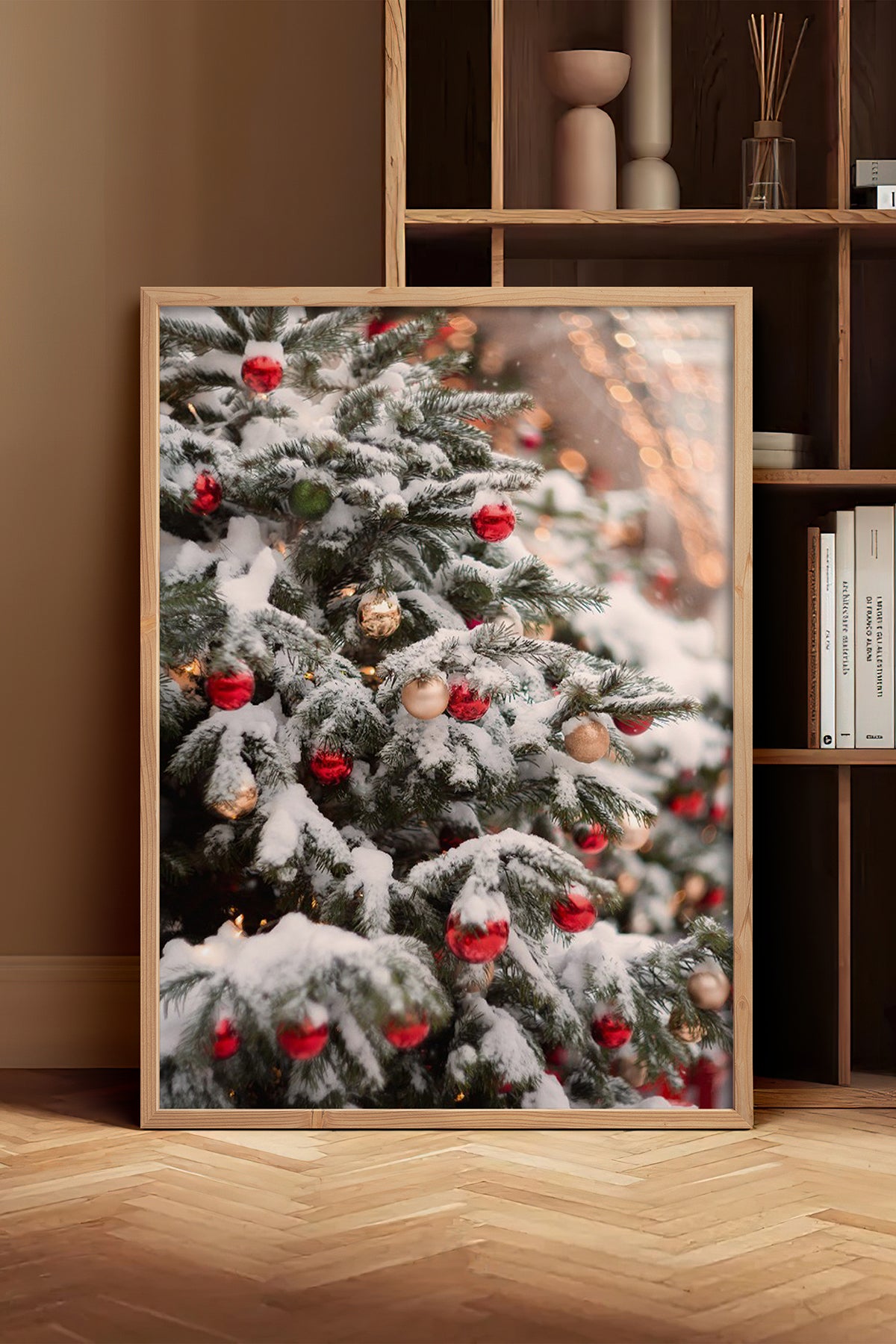 HOMEPACK Ahşap Çerçeveli Tablo Çerçeveli Poster Sanatsal Modern Duvar Dekoru BEK-8205