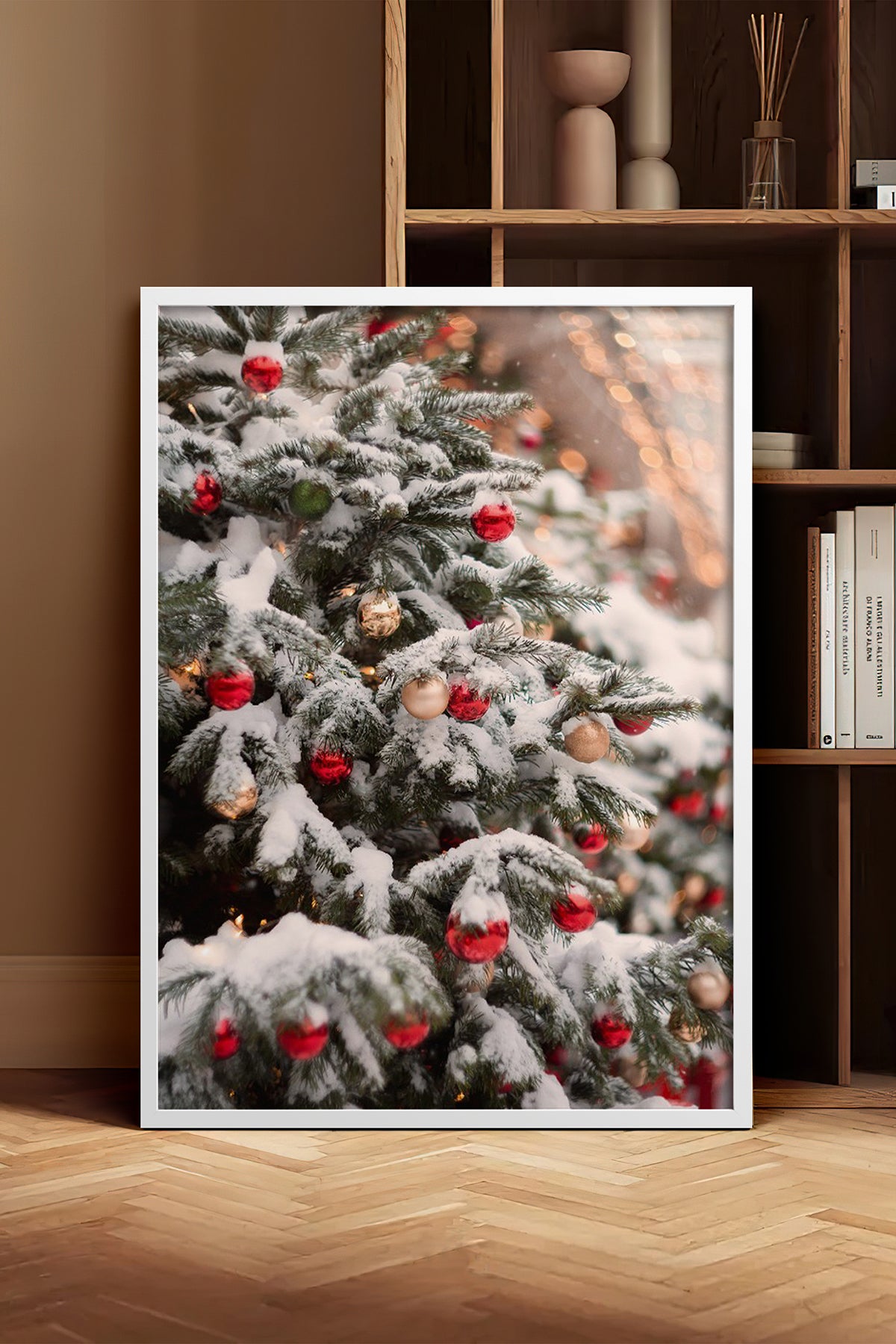 HOMEPACK Ahşap Çerçeveli Tablo Çerçeveli Poster Sanatsal Modern Duvar Dekoru BEK-8205