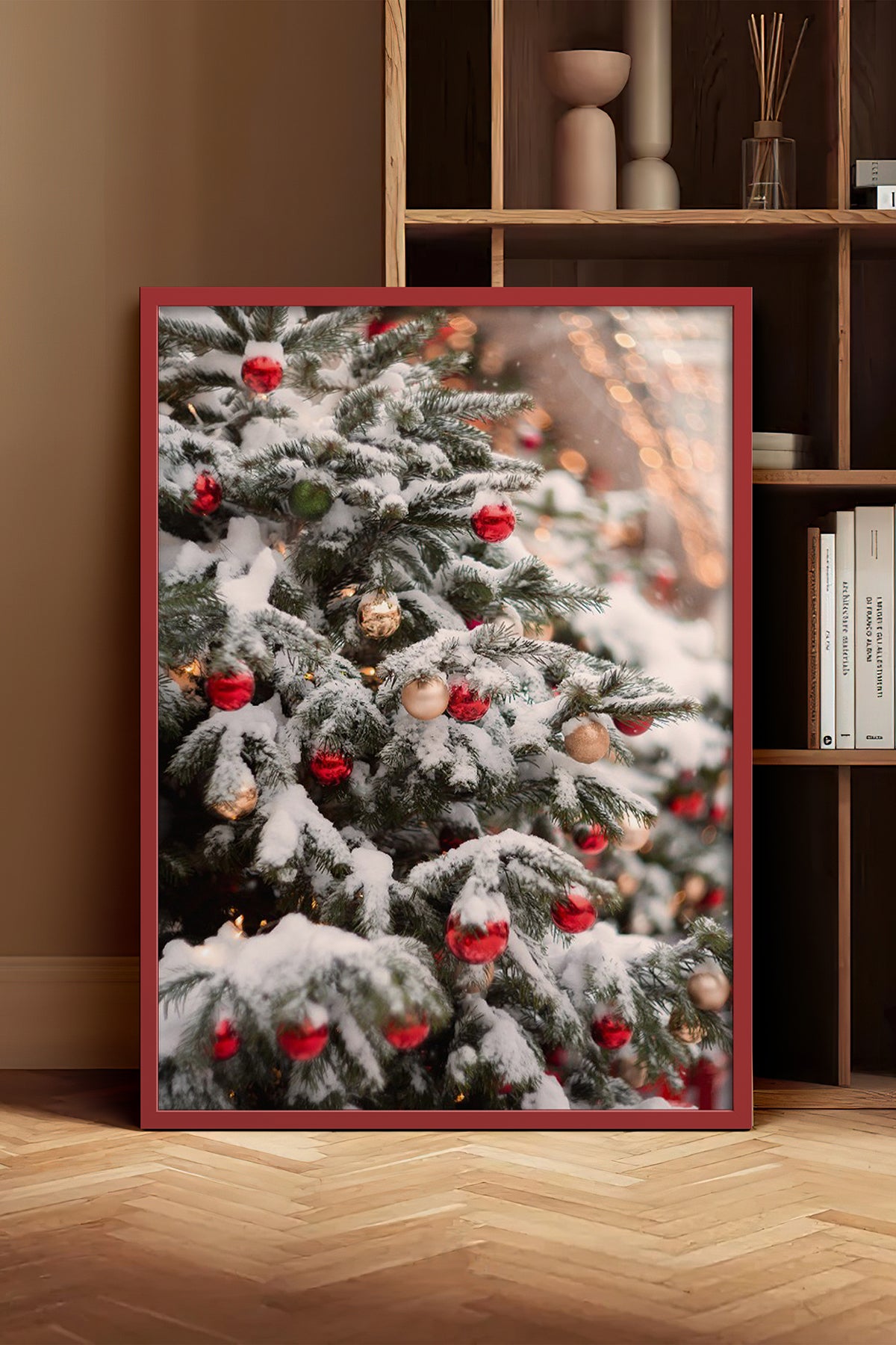 HOMEPACK Ahşap Çerçeveli Tablo Çerçeveli Poster Sanatsal Modern Duvar Dekoru BEK-8205