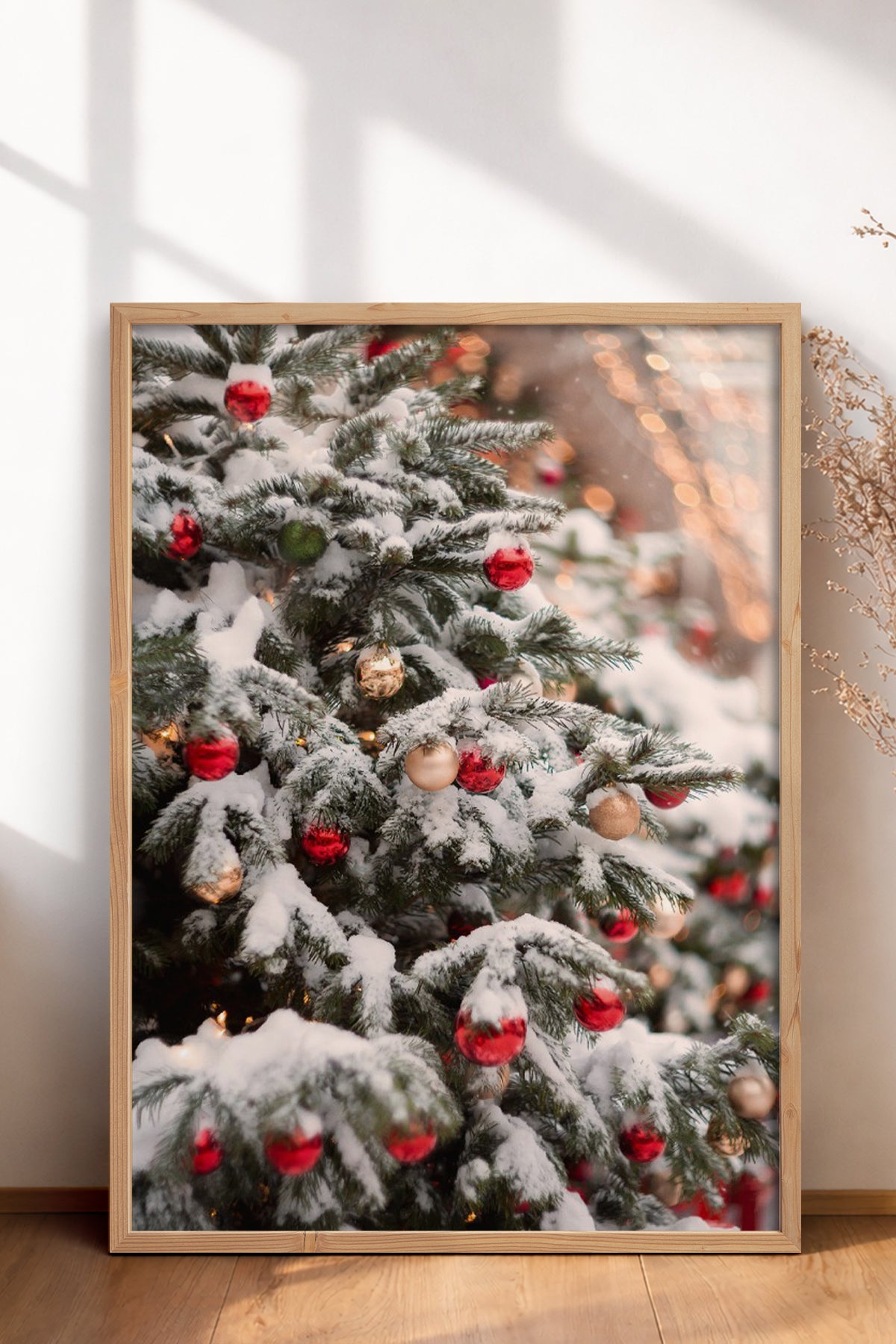 HOMEPACK Ahşap Çerçeveli Tablo Çerçeveli Poster Sanatsal Modern Duvar Dekoru BEK-8205