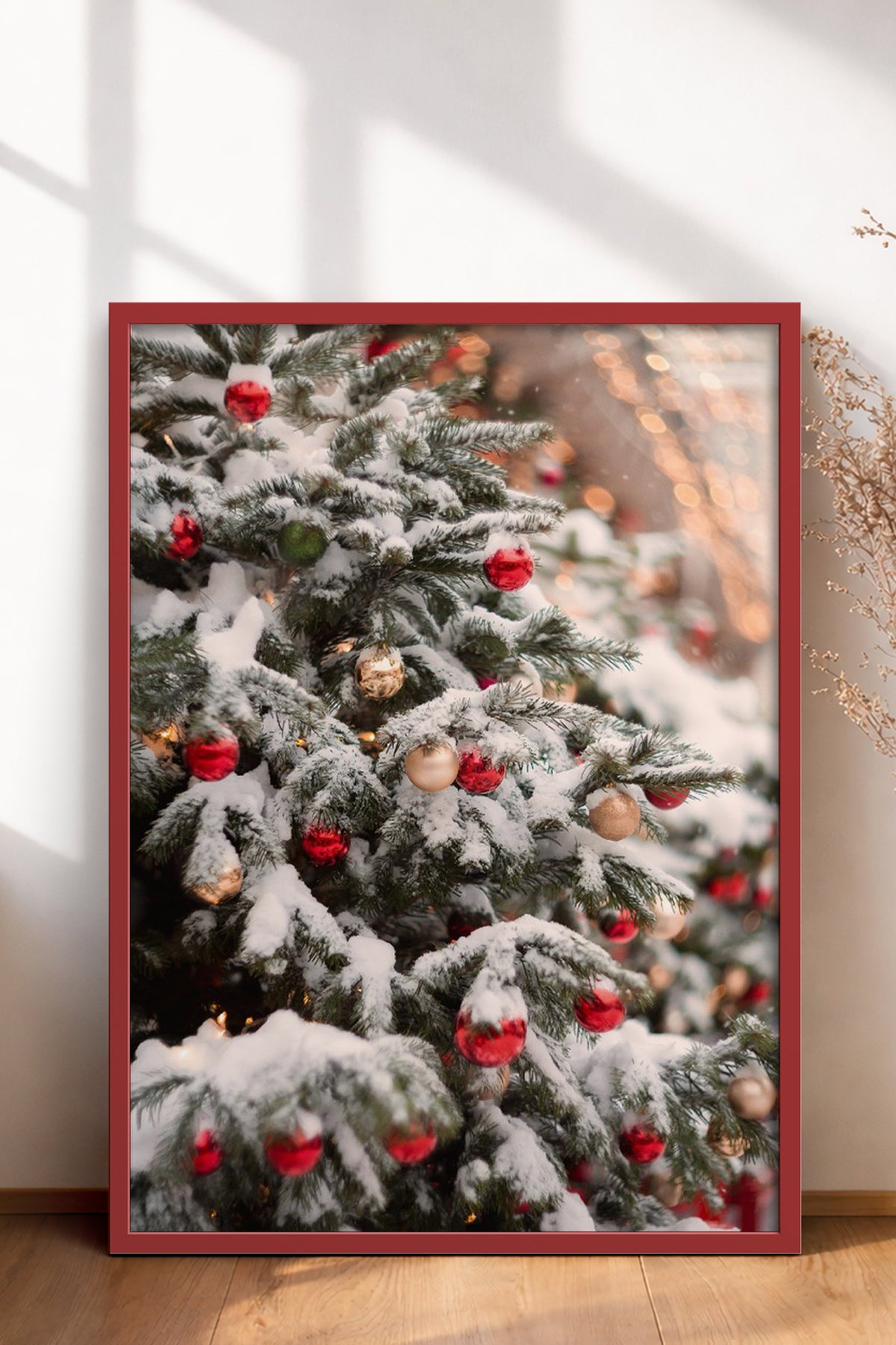 HOMEPACK Ahşap Çerçeveli Tablo Çerçeveli Poster Sanatsal Modern Duvar Dekoru BEK-8205
