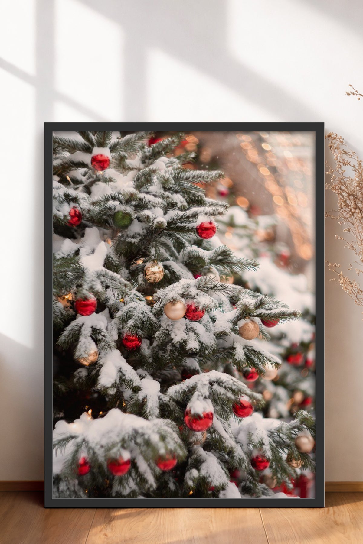 HOMEPACK Ahşap Çerçeveli Tablo Çerçeveli Poster Sanatsal Modern Duvar Dekoru BEK-8205
