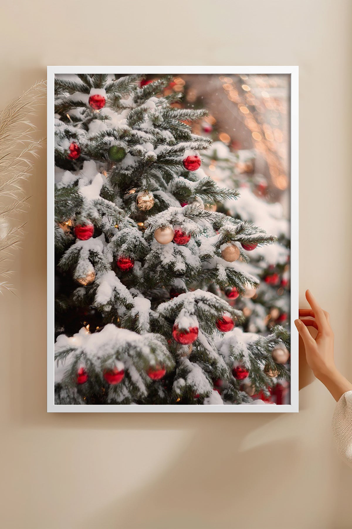 HOMEPACK Ahşap Çerçeveli Tablo Çerçeveli Poster Sanatsal Modern Duvar Dekoru BEK-8205