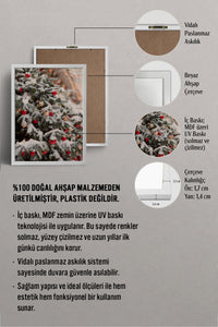 HOMEPACK Ahşap Çerçeveli Tablo Çerçeveli Poster Sanatsal Modern Duvar Dekoru BEK-8205