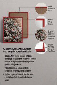 HOMEPACK Ahşap Çerçeveli Tablo Çerçeveli Poster Sanatsal Modern Duvar Dekoru BEK-8205