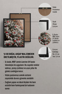 HOMEPACK Ahşap Çerçeveli Tablo Çerçeveli Poster Sanatsal Modern Duvar Dekoru BEK-8205
