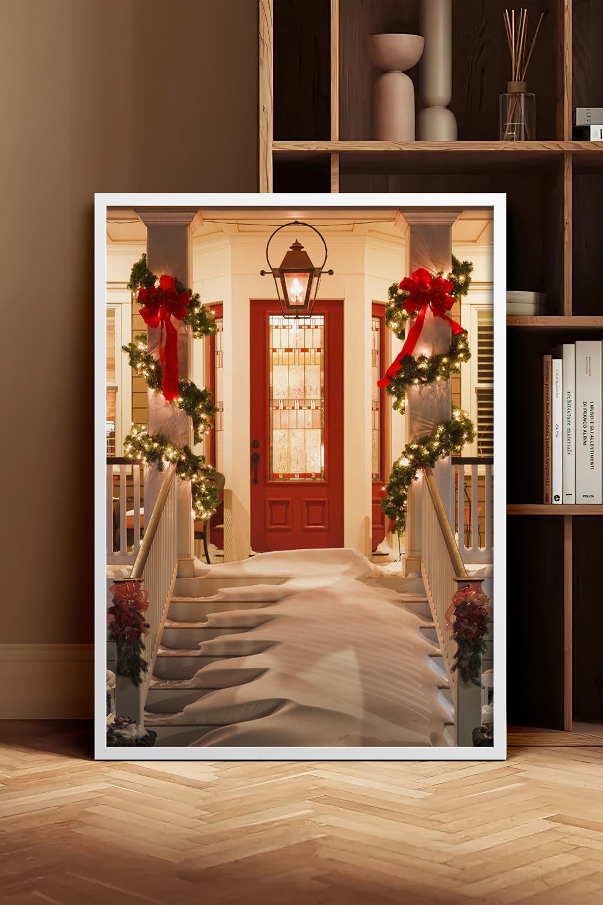 HOMEPACK Ahşap Çerçeveli Tablo Çerçeveli Poster Sanatsal Modern Duvar Dekoru BEK-8206