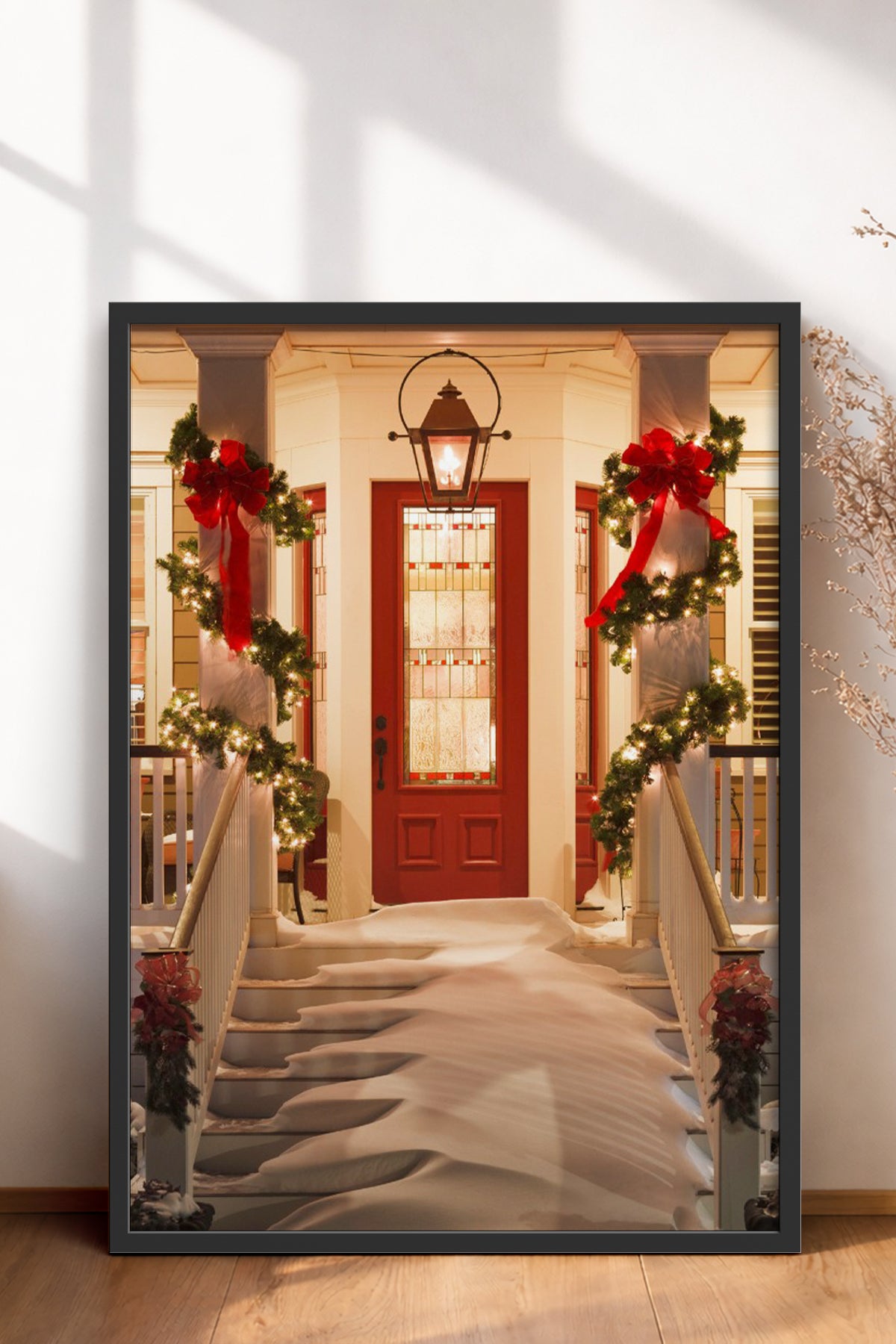 HOMEPACK Ahşap Çerçeveli Tablo Çerçeveli Poster Sanatsal Modern Duvar Dekoru BEK-8206