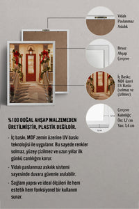 HOMEPACK Ahşap Çerçeveli Tablo Çerçeveli Poster Sanatsal Modern Duvar Dekoru BEK-8206