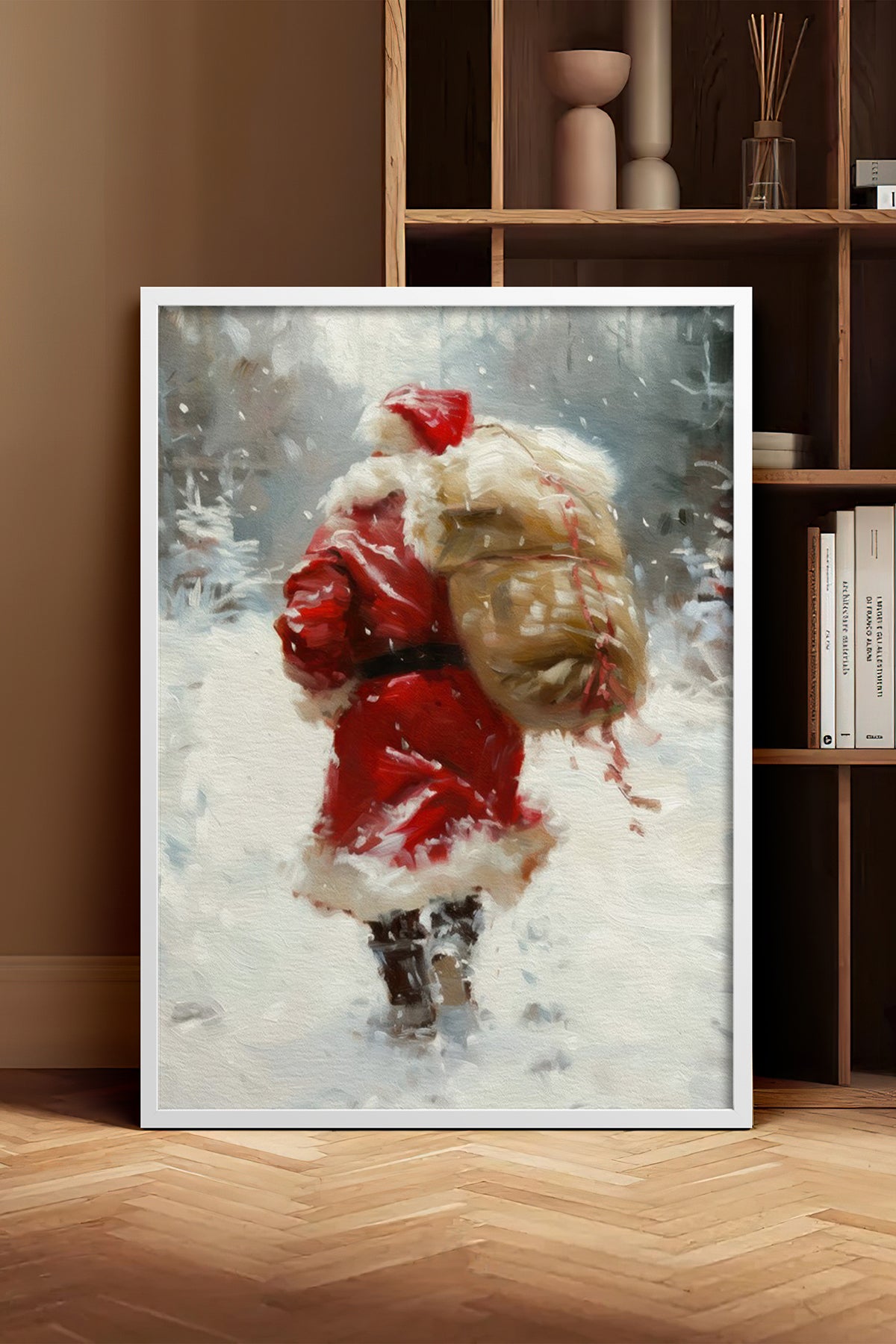 HOMEPACK Ahşap Çerçeveli Tablo Çerçeveli Poster Sanatsal Modern Duvar Dekoru BEK-8207