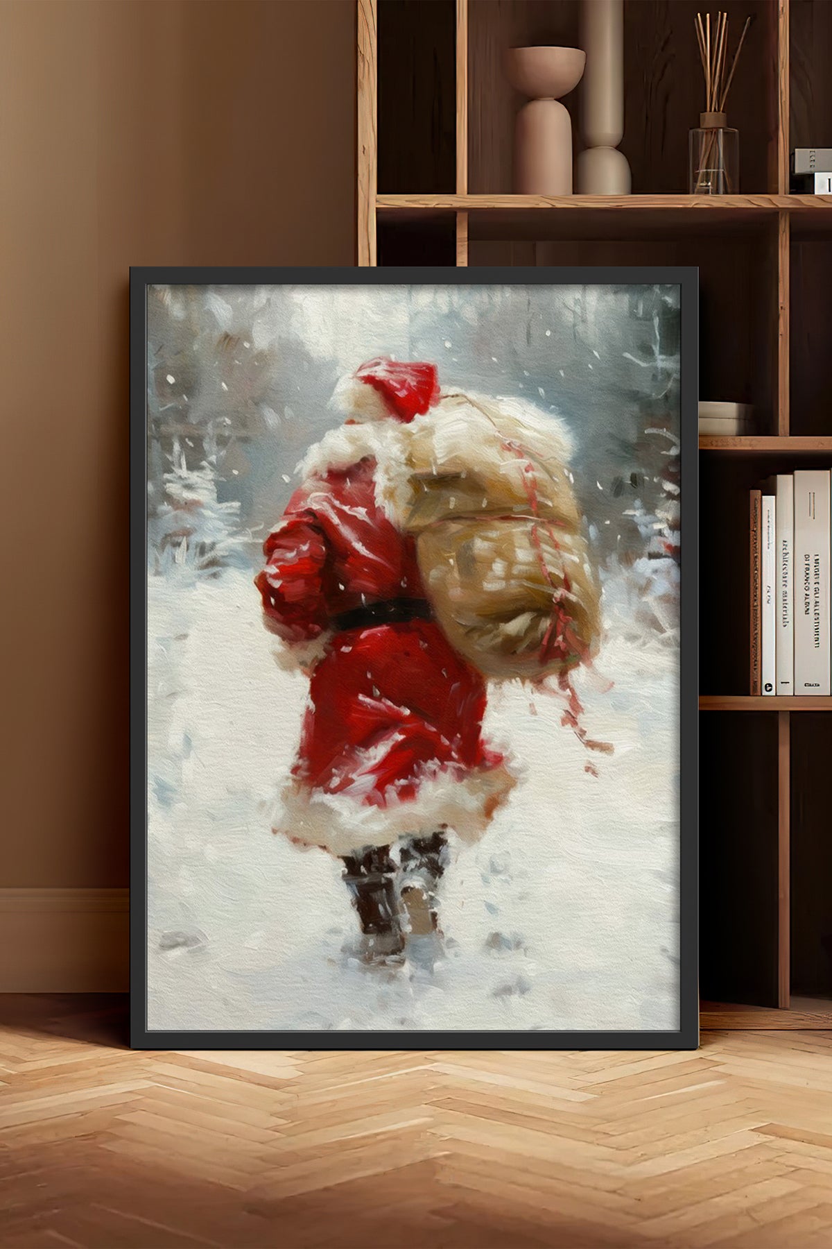HOMEPACK Ahşap Çerçeveli Tablo Çerçeveli Poster Sanatsal Modern Duvar Dekoru BEK-8207