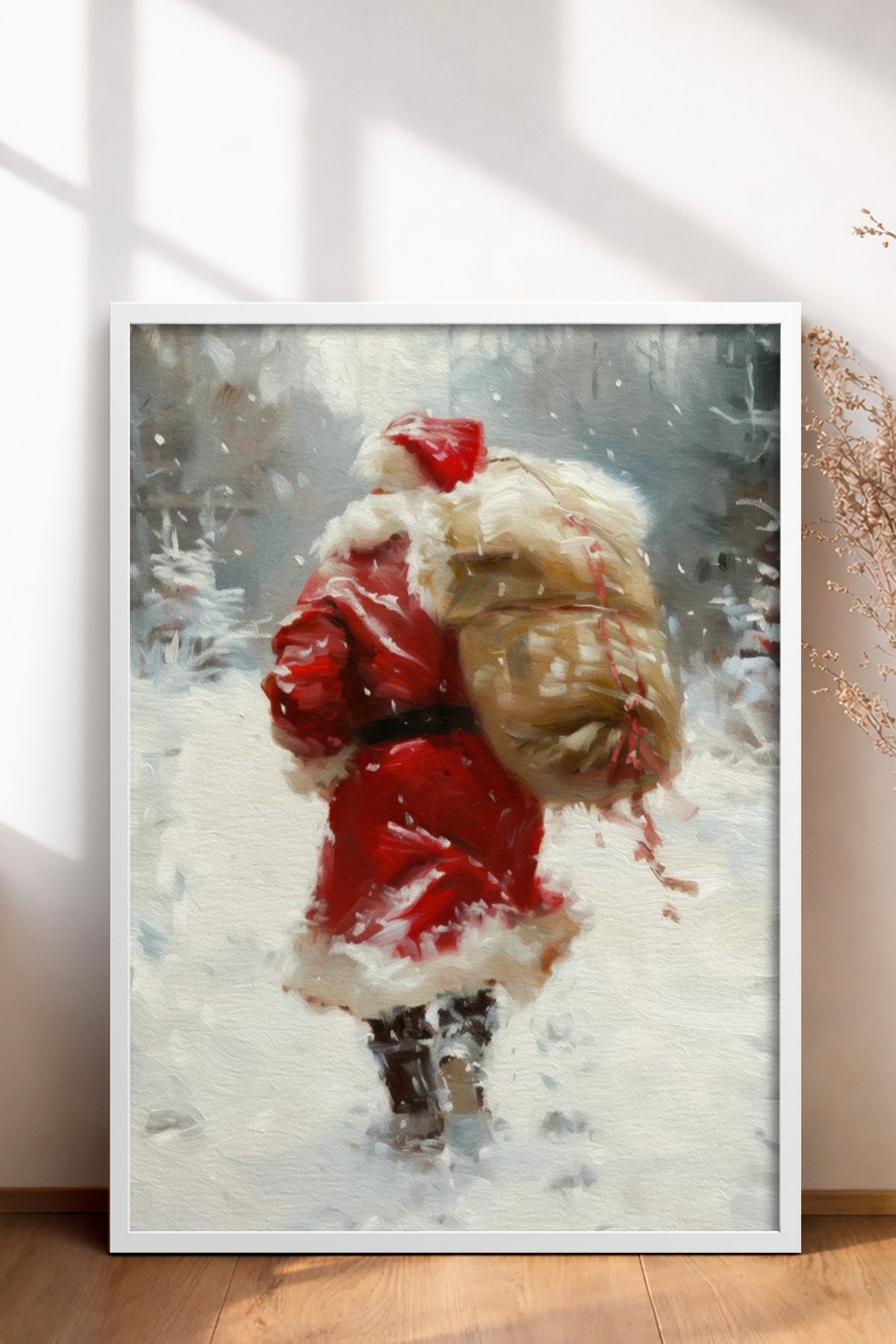 HOMEPACK Ahşap Çerçeveli Tablo Çerçeveli Poster Sanatsal Modern Duvar Dekoru BEK-8207
