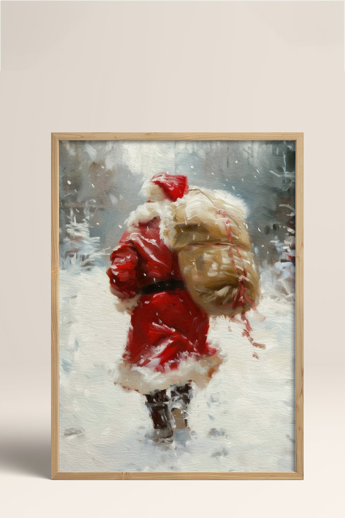 HOMEPACK Ahşap Çerçeveli Tablo Çerçeveli Poster Sanatsal Modern Duvar Dekoru BEK-8207
