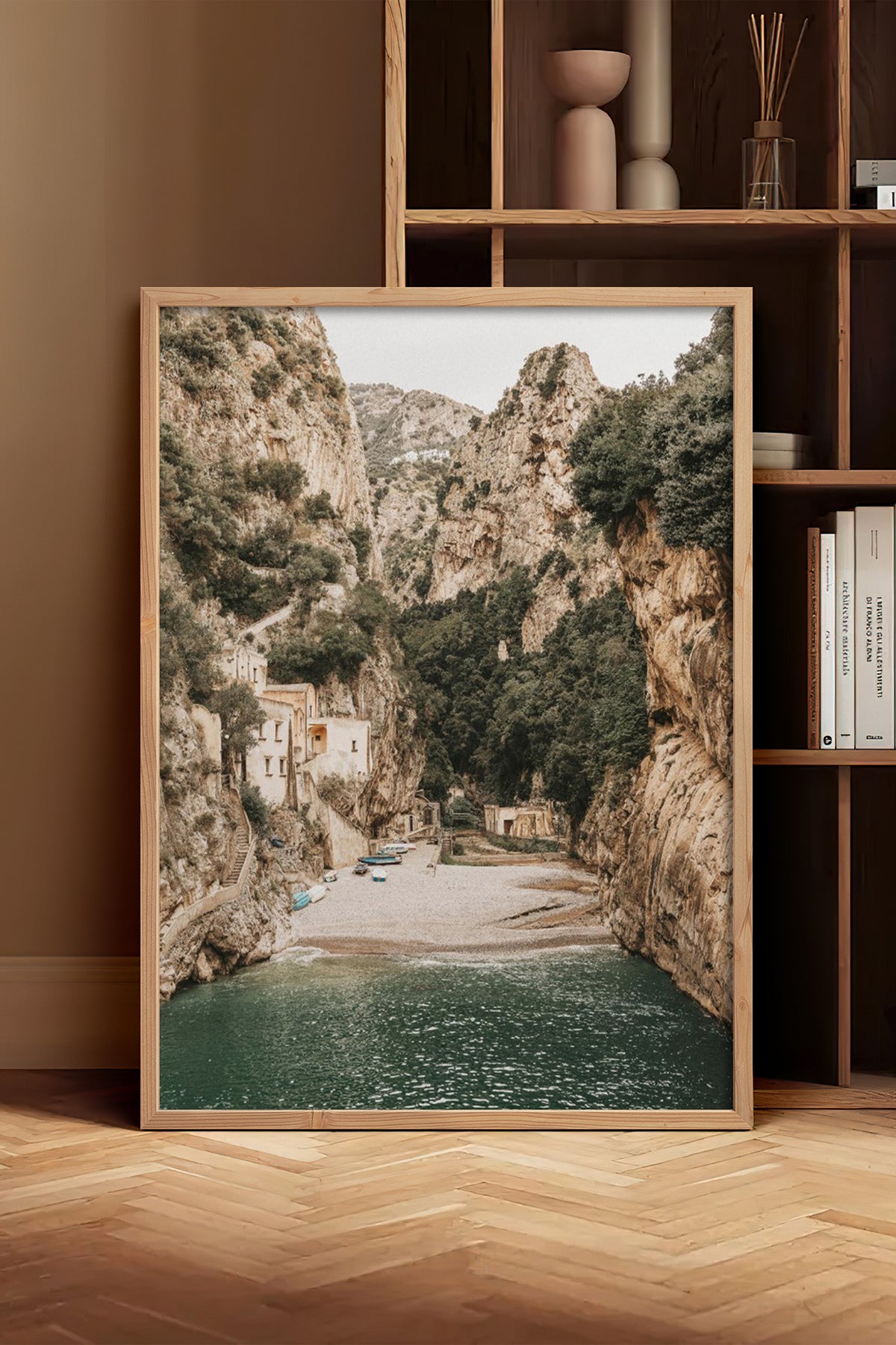 HOMEPACK Ahşap Çerçeveli Tablo Çerçeveli Poster Sanatsal Modern Duvar Dekoru BEK-8208