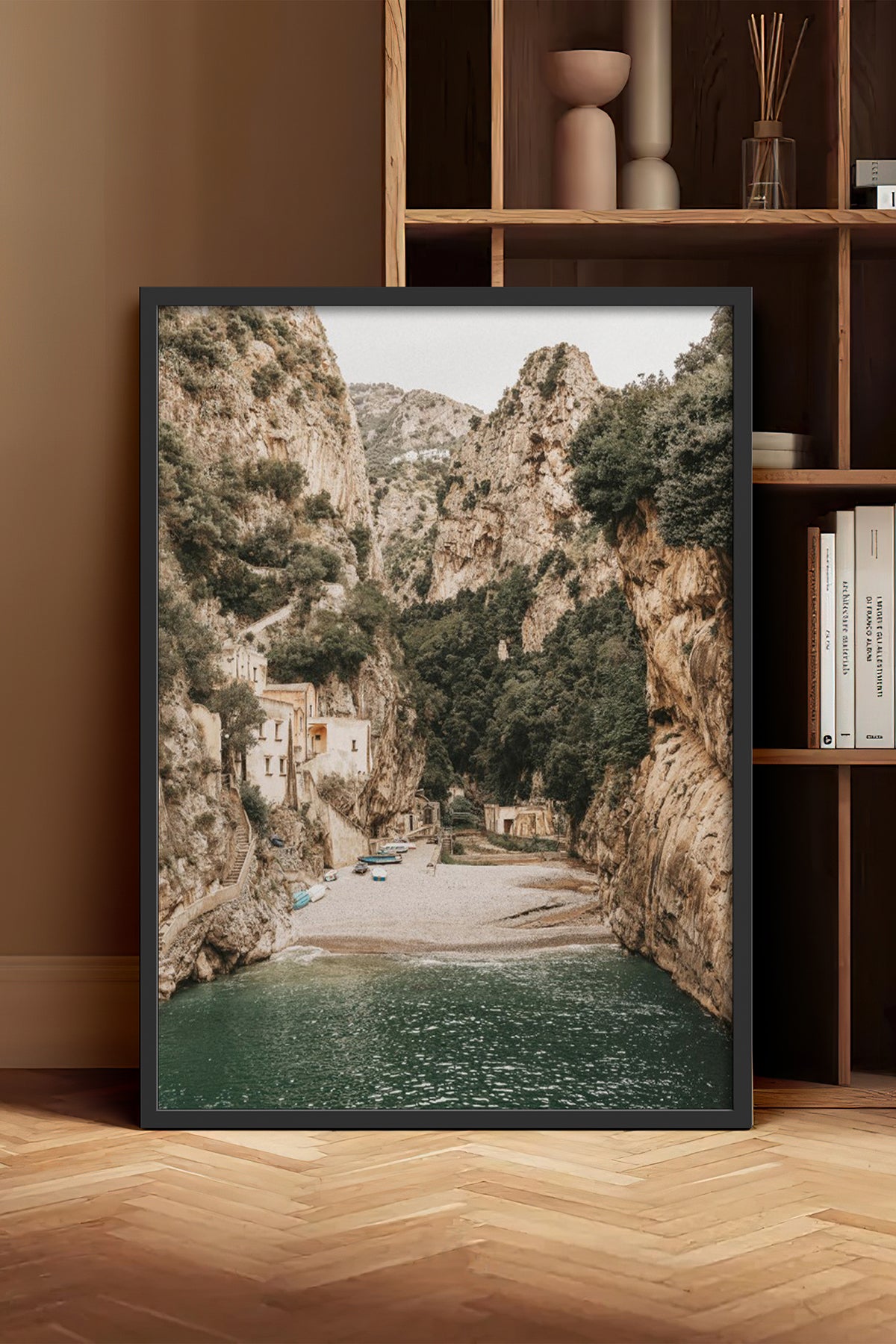 HOMEPACK Ahşap Çerçeveli Tablo Çerçeveli Poster Sanatsal Modern Duvar Dekoru BEK-8208