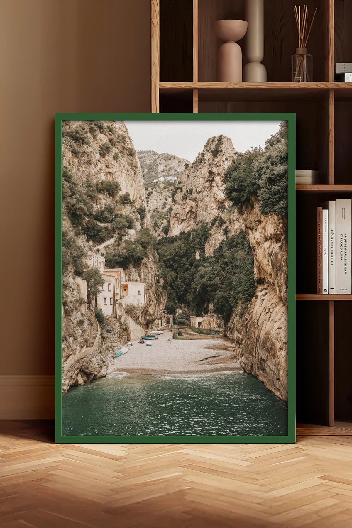 HOMEPACK Ahşap Çerçeveli Tablo Çerçeveli Poster Sanatsal Modern Duvar Dekoru BEK-8208