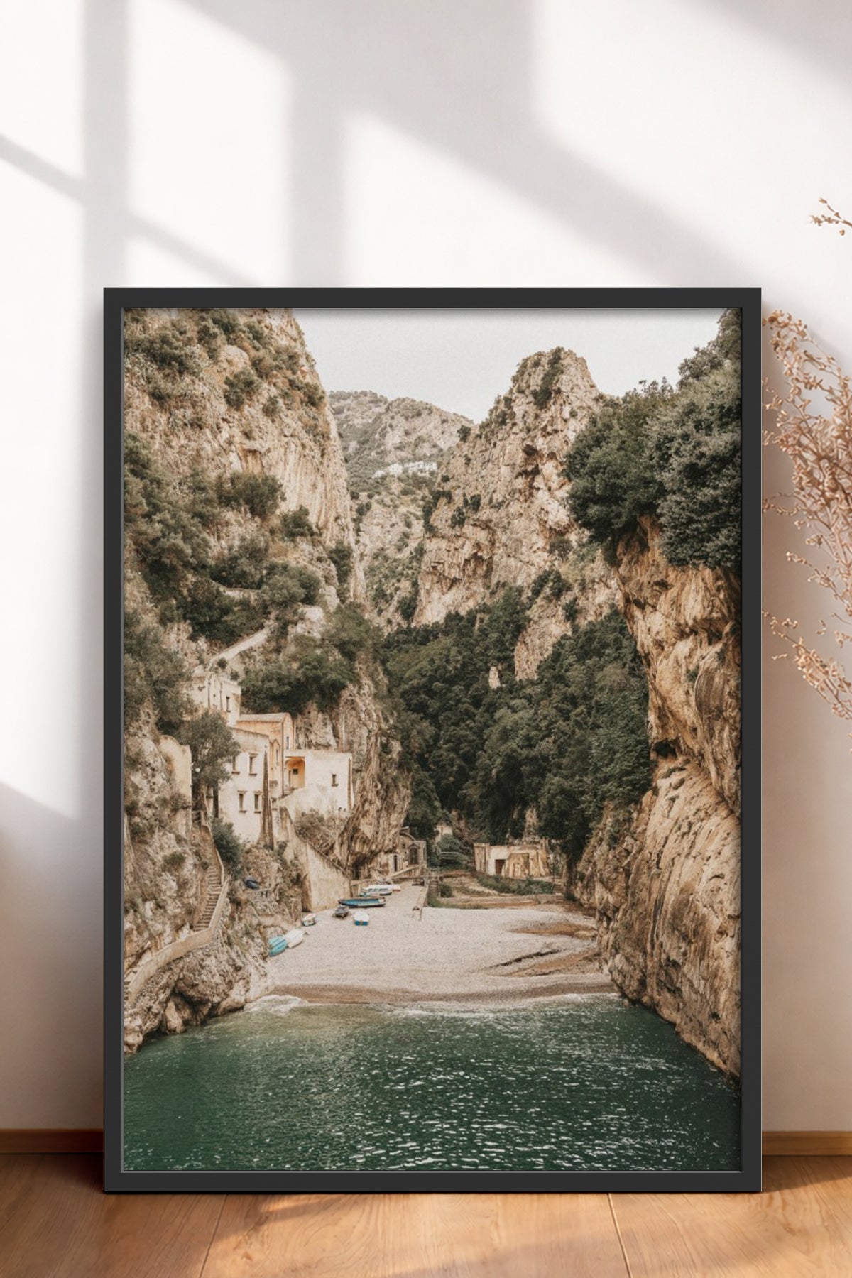 HOMEPACK Ahşap Çerçeveli Tablo Çerçeveli Poster Sanatsal Modern Duvar Dekoru BEK-8208