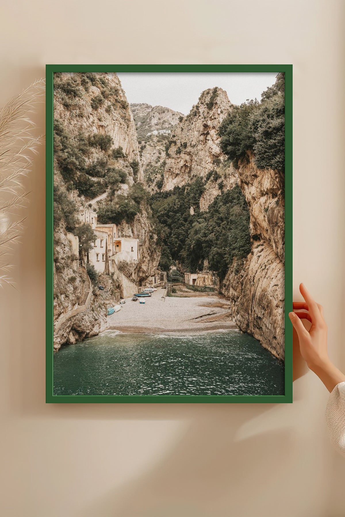 HOMEPACK Ahşap Çerçeveli Tablo Çerçeveli Poster Sanatsal Modern Duvar Dekoru BEK-8208