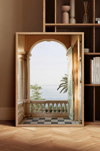HOMEPACK Ahşap Çerçeveli Tablo Çerçeveli Poster Sanatsal Modern Duvar Dekoru BEK-8209