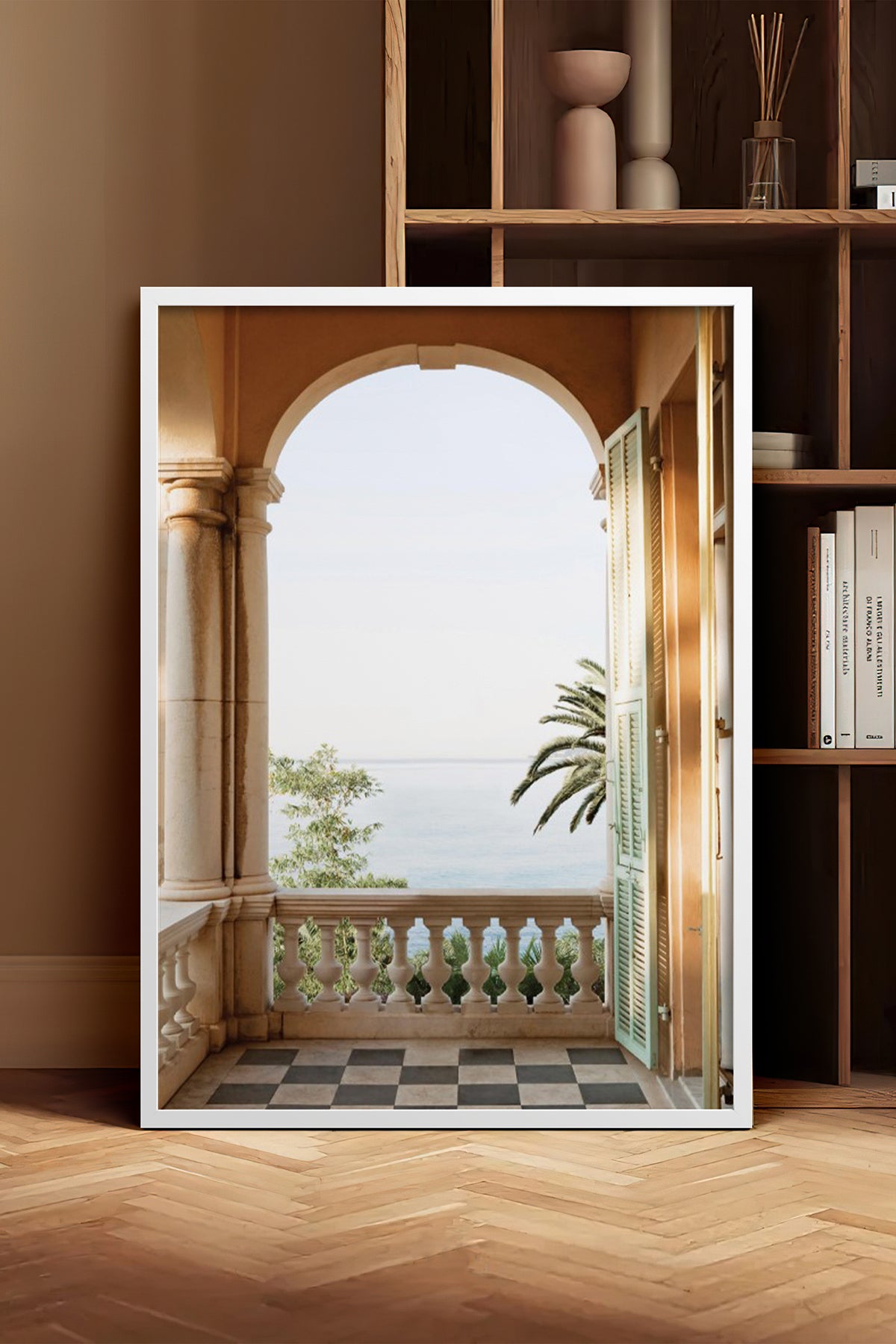 HOMEPACK Ahşap Çerçeveli Tablo Çerçeveli Poster Sanatsal Modern Duvar Dekoru BEK-8209