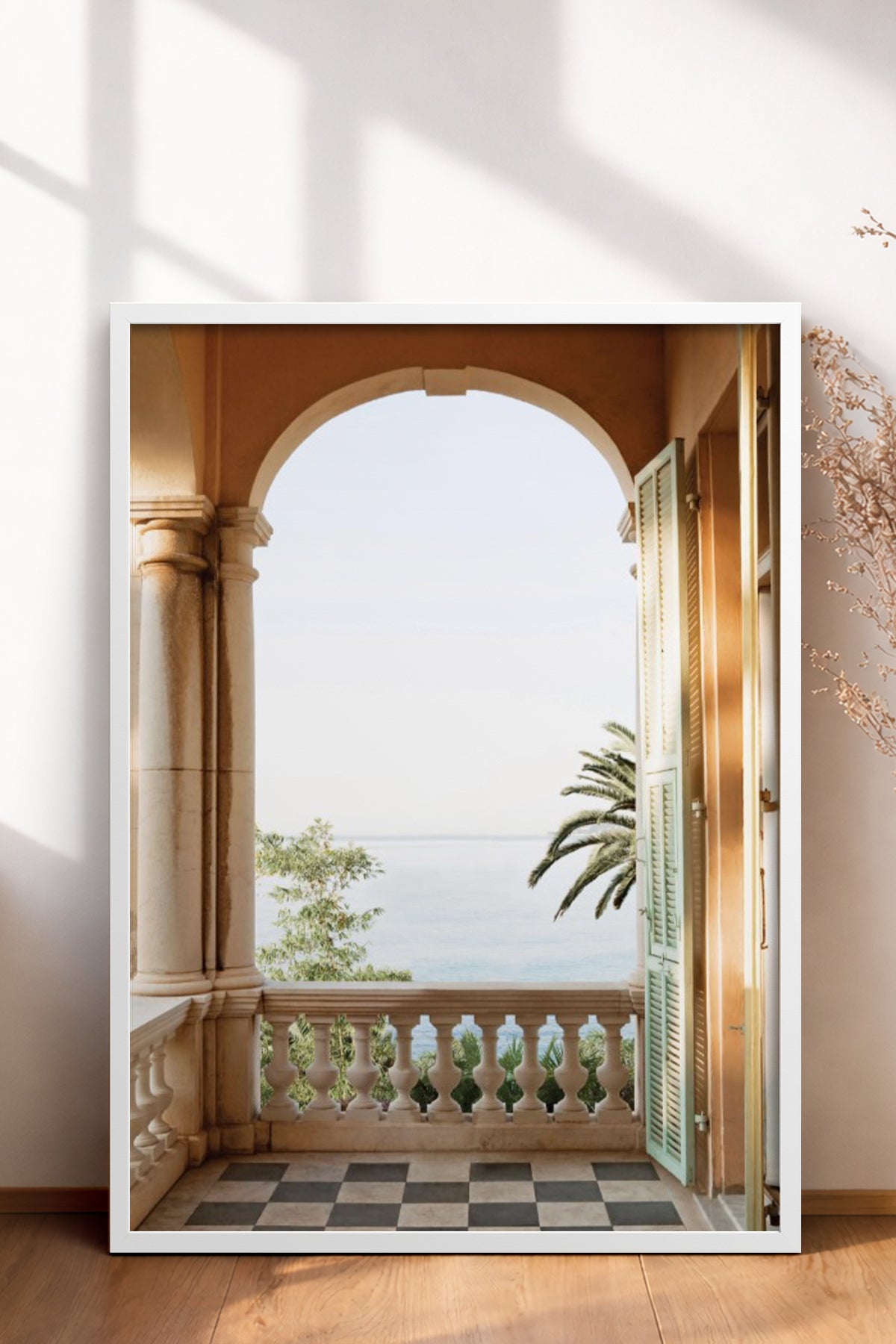HOMEPACK Ahşap Çerçeveli Tablo Çerçeveli Poster Sanatsal Modern Duvar Dekoru BEK-8209