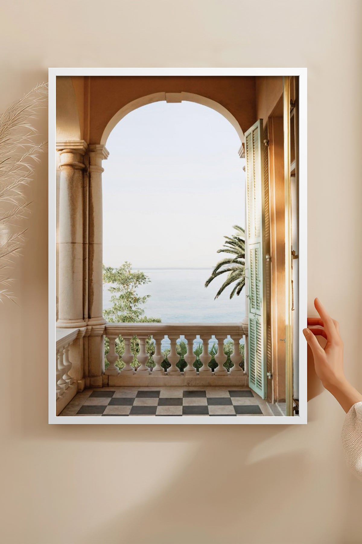 HOMEPACK Ahşap Çerçeveli Tablo Çerçeveli Poster Sanatsal Modern Duvar Dekoru BEK-8209