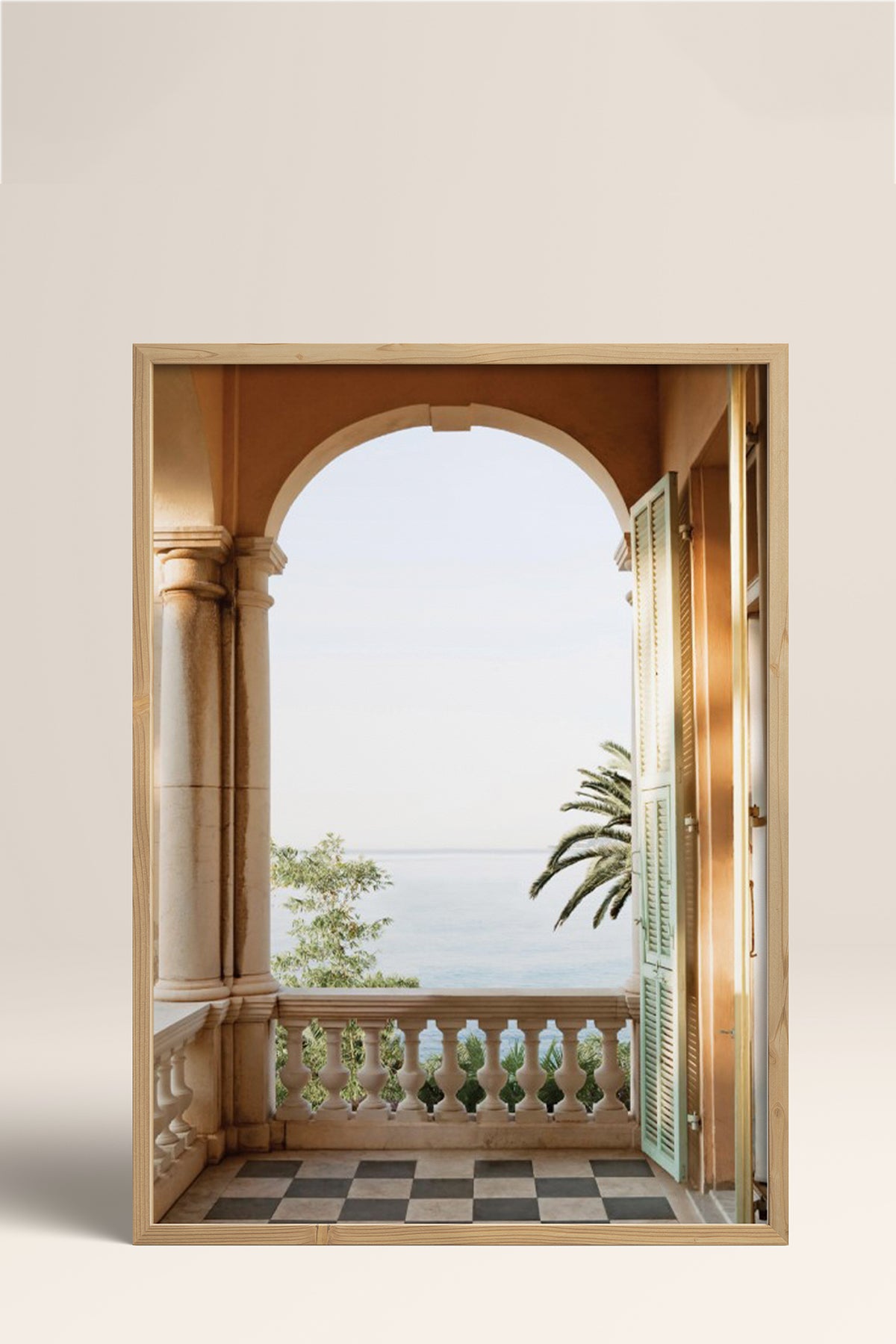 HOMEPACK Ahşap Çerçeveli Tablo Çerçeveli Poster Sanatsal Modern Duvar Dekoru BEK-8209
