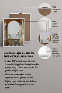 HOMEPACK Ahşap Çerçeveli Tablo Çerçeveli Poster Sanatsal Modern Duvar Dekoru BEK-8209