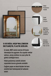 HOMEPACK Ahşap Çerçeveli Tablo Çerçeveli Poster Sanatsal Modern Duvar Dekoru BEK-8209