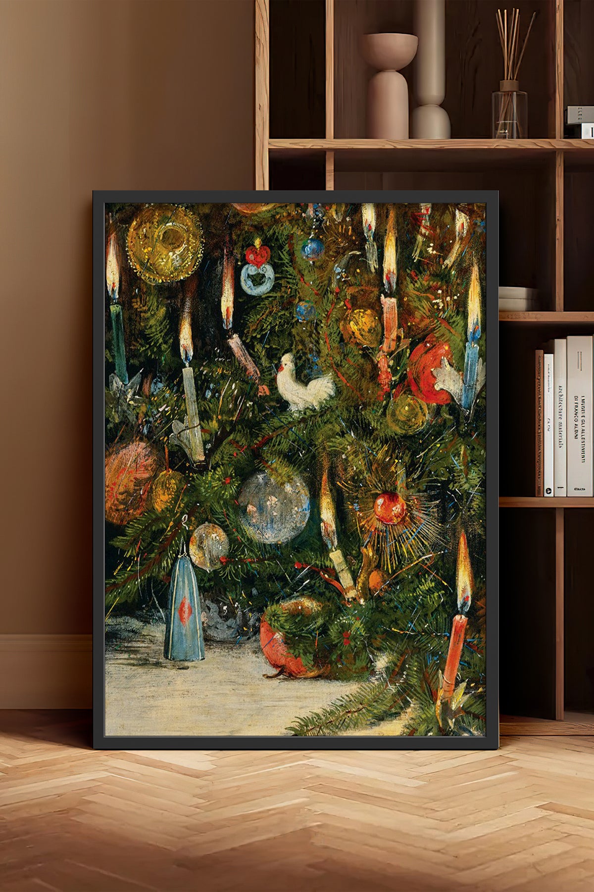 HOMEPACK Ahşap Çerçeveli Tablo Çerçeveli Poster Sanatsal Modern Duvar Dekoru BEK-8210