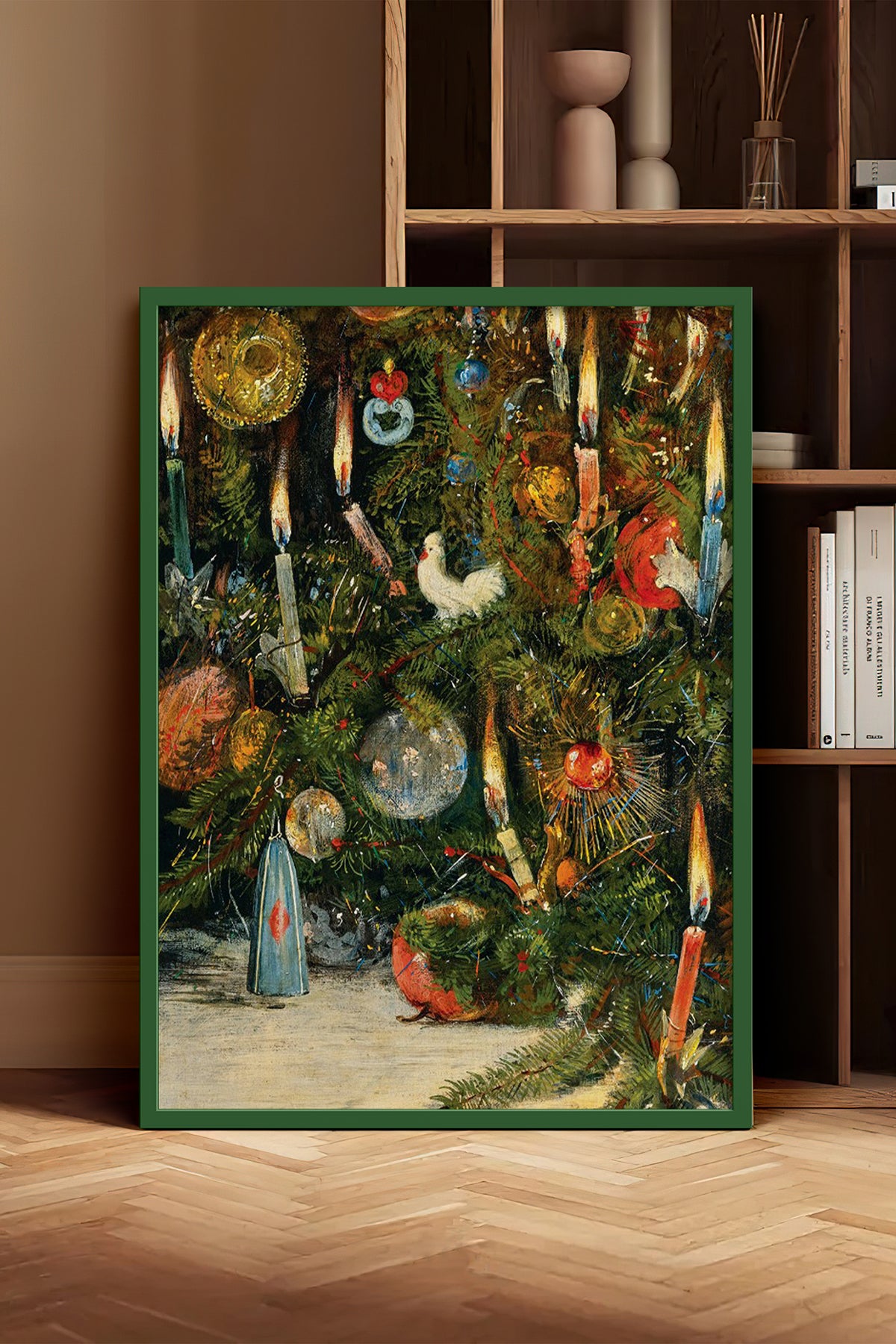 HOMEPACK Ahşap Çerçeveli Tablo Çerçeveli Poster Sanatsal Modern Duvar Dekoru BEK-8210