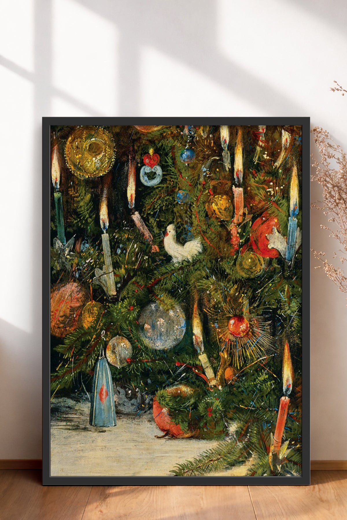 HOMEPACK Ahşap Çerçeveli Tablo Çerçeveli Poster Sanatsal Modern Duvar Dekoru BEK-8210