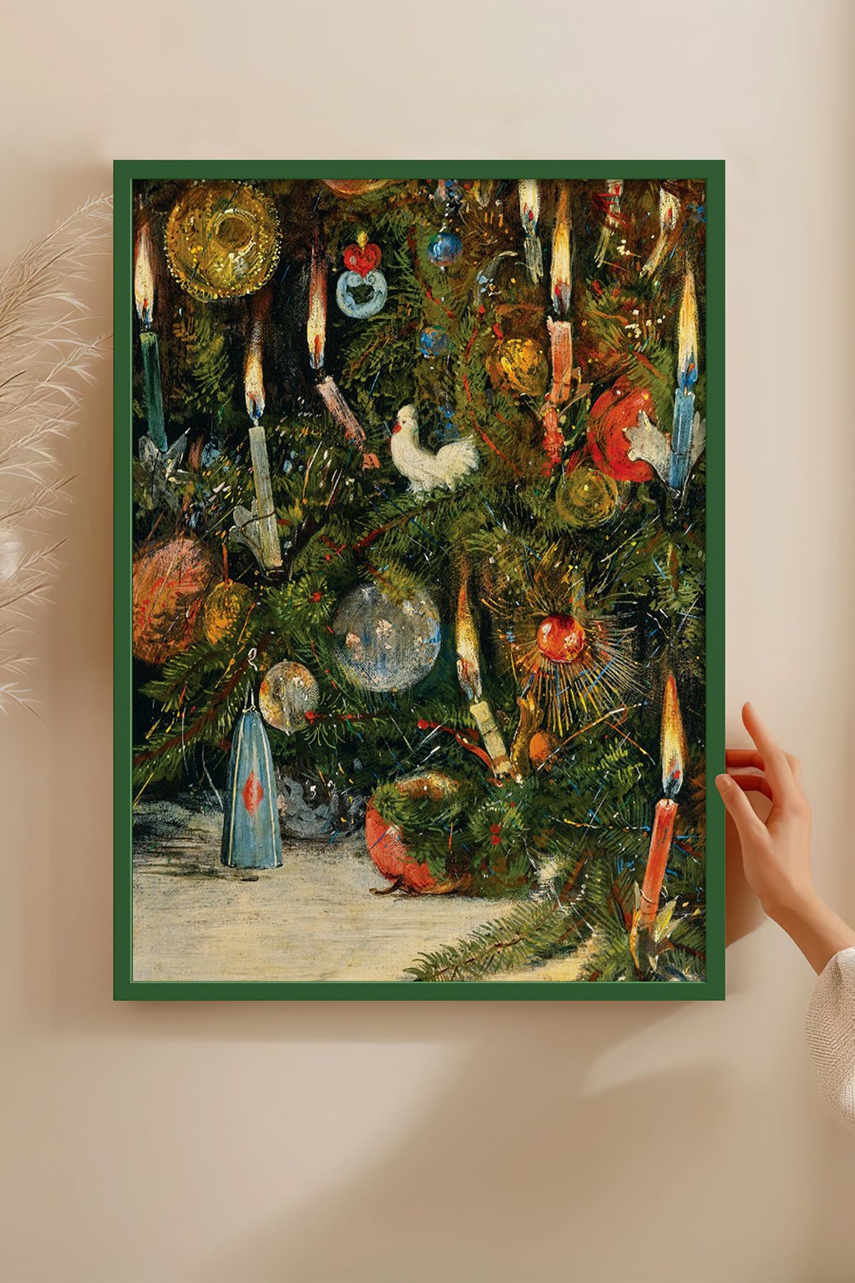 HOMEPACK Ahşap Çerçeveli Tablo Çerçeveli Poster Sanatsal Modern Duvar Dekoru BEK-8210