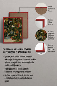 HOMEPACK Ahşap Çerçeveli Tablo Çerçeveli Poster Sanatsal Modern Duvar Dekoru BEK-8210