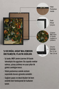 HOMEPACK Ahşap Çerçeveli Tablo Çerçeveli Poster Sanatsal Modern Duvar Dekoru BEK-8210