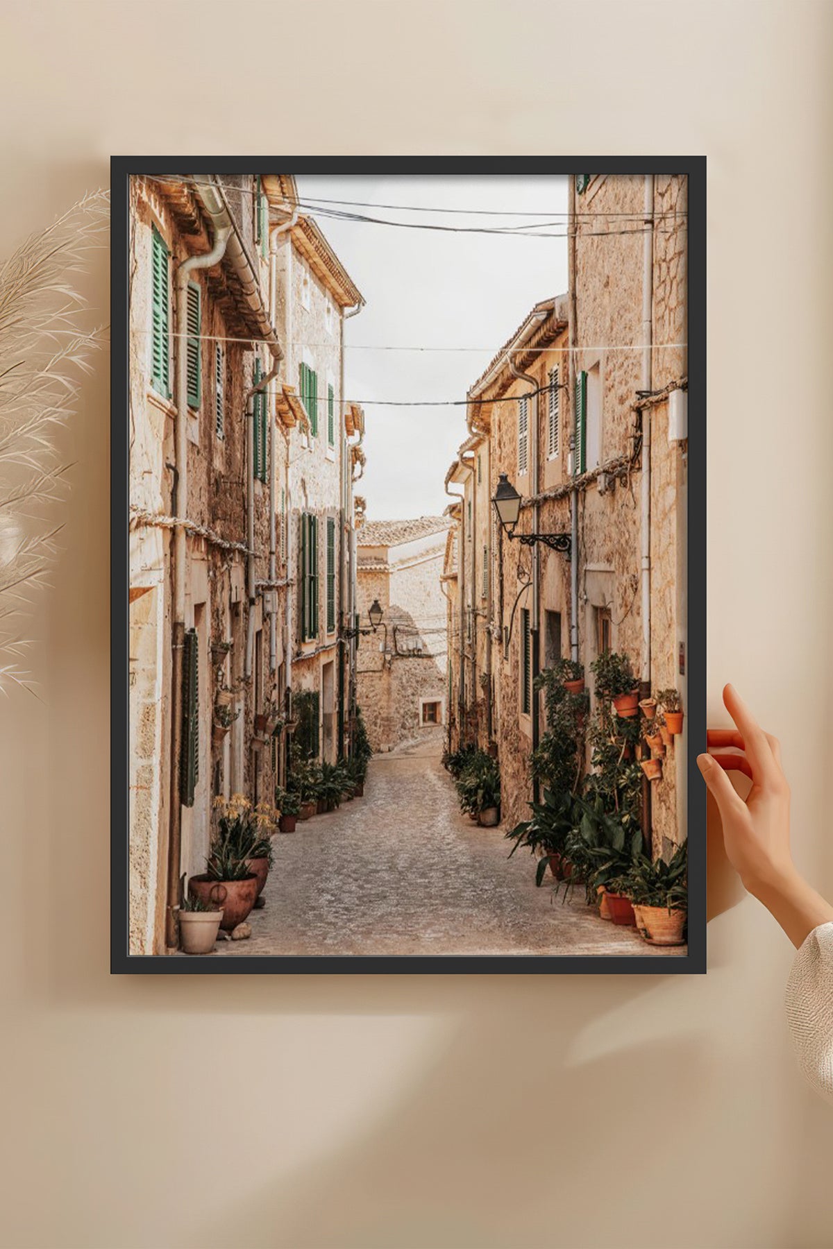 HOMEPACK Ahşap Çerçeveli Tablo Çerçeveli Poster Sanatsal Modern Duvar Dekoru BEK-8211