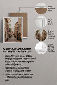 HOMEPACK Ahşap Çerçeveli Tablo Çerçeveli Poster Sanatsal Modern Duvar Dekoru BEK-8211