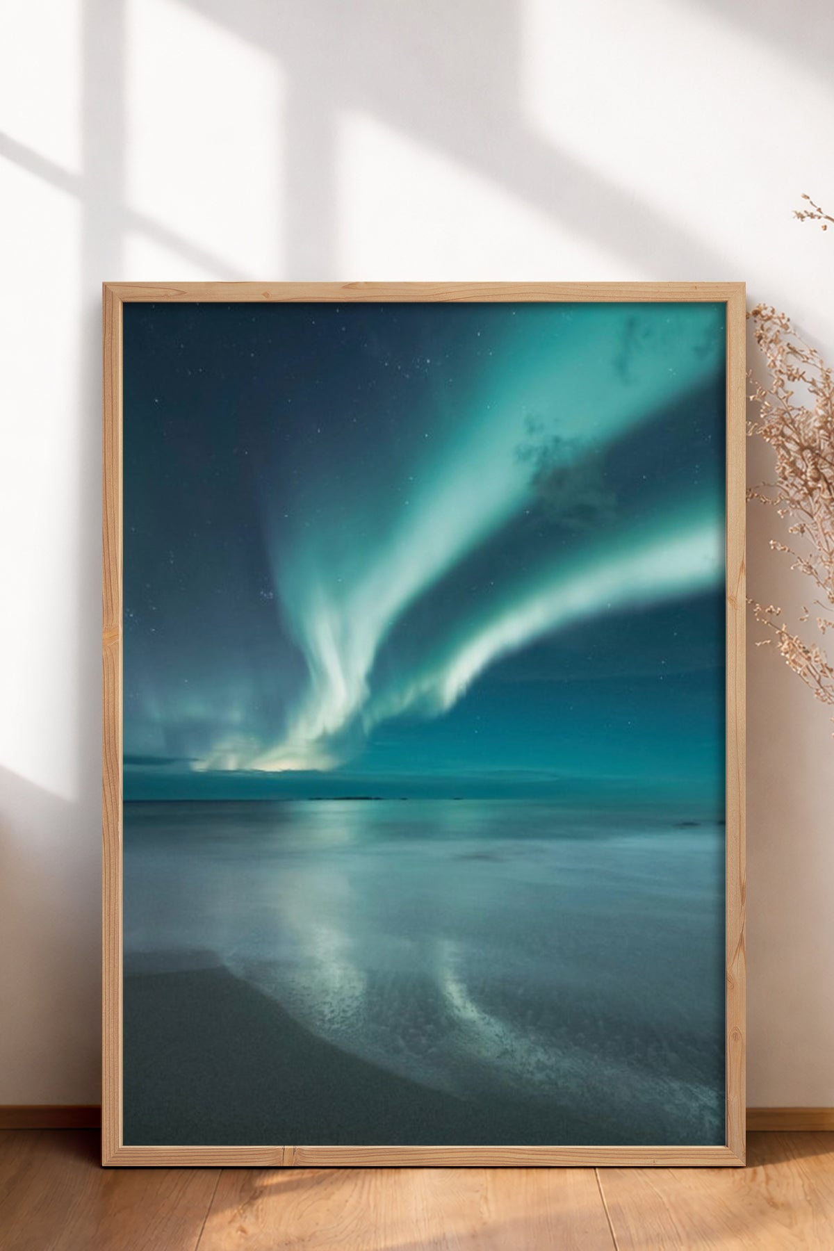HOMEPACK Ahşap Çerçeveli Tablo Çerçeveli Poster Sanatsal Modern Duvar Dekoru BEK-8212
