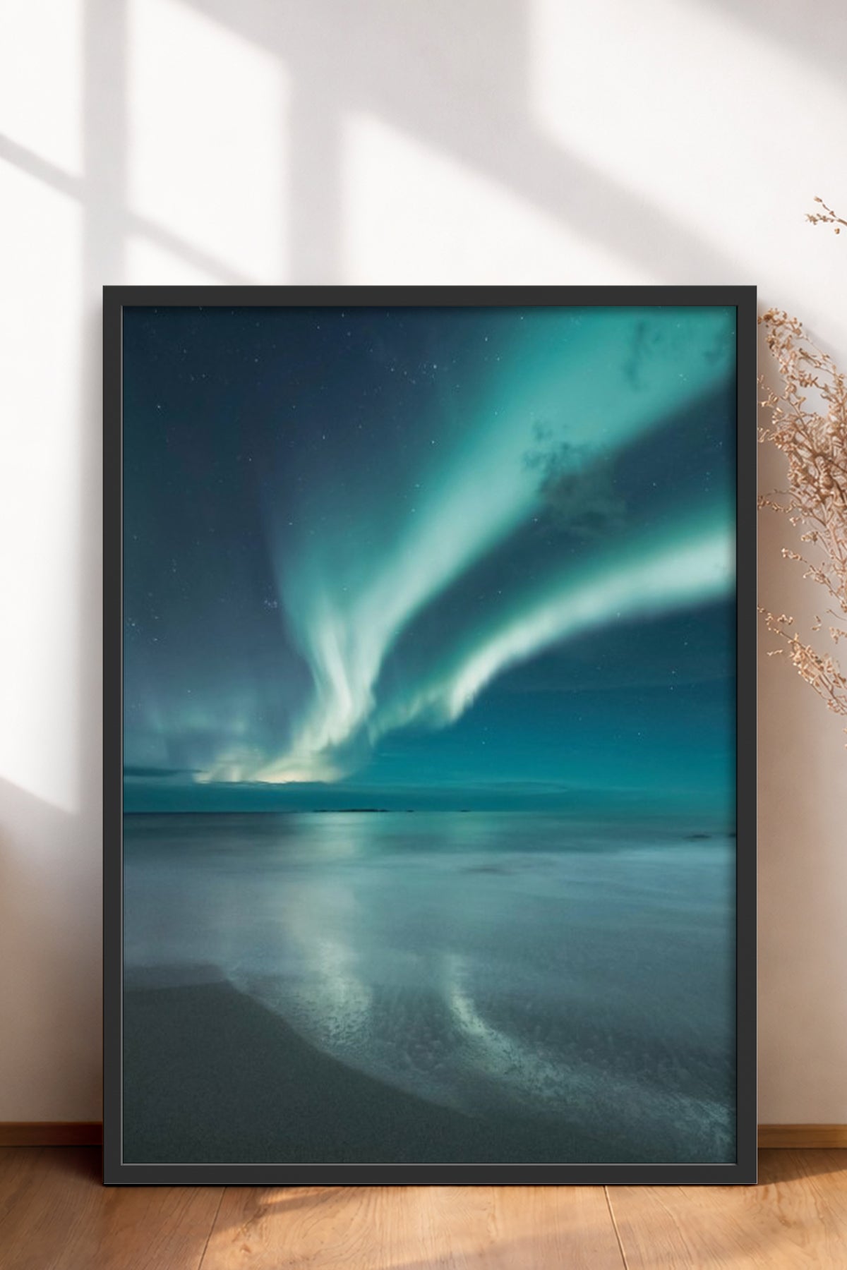 HOMEPACK Ahşap Çerçeveli Tablo Çerçeveli Poster Sanatsal Modern Duvar Dekoru BEK-8212