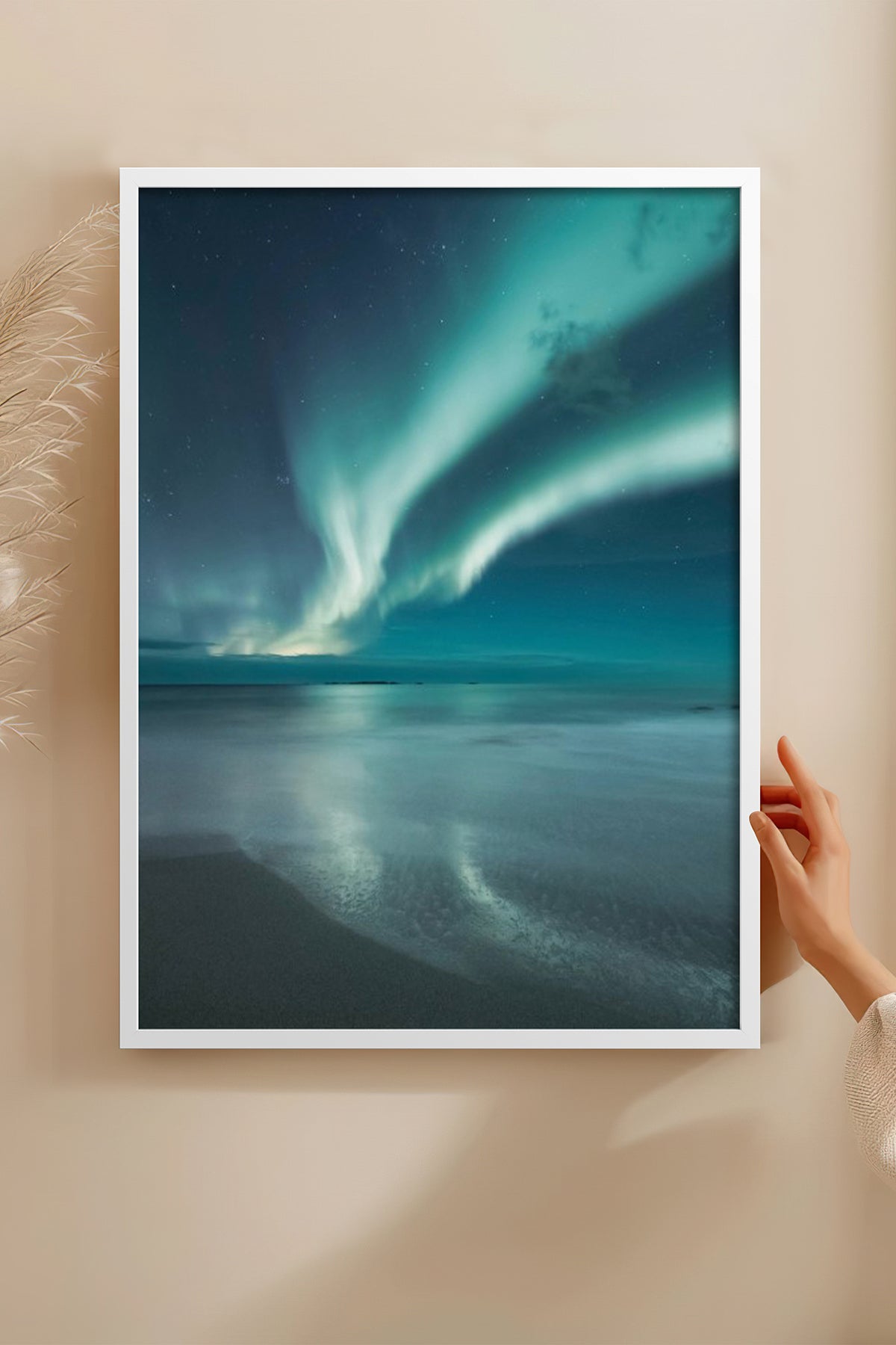 HOMEPACK Ahşap Çerçeveli Tablo Çerçeveli Poster Sanatsal Modern Duvar Dekoru BEK-8212
