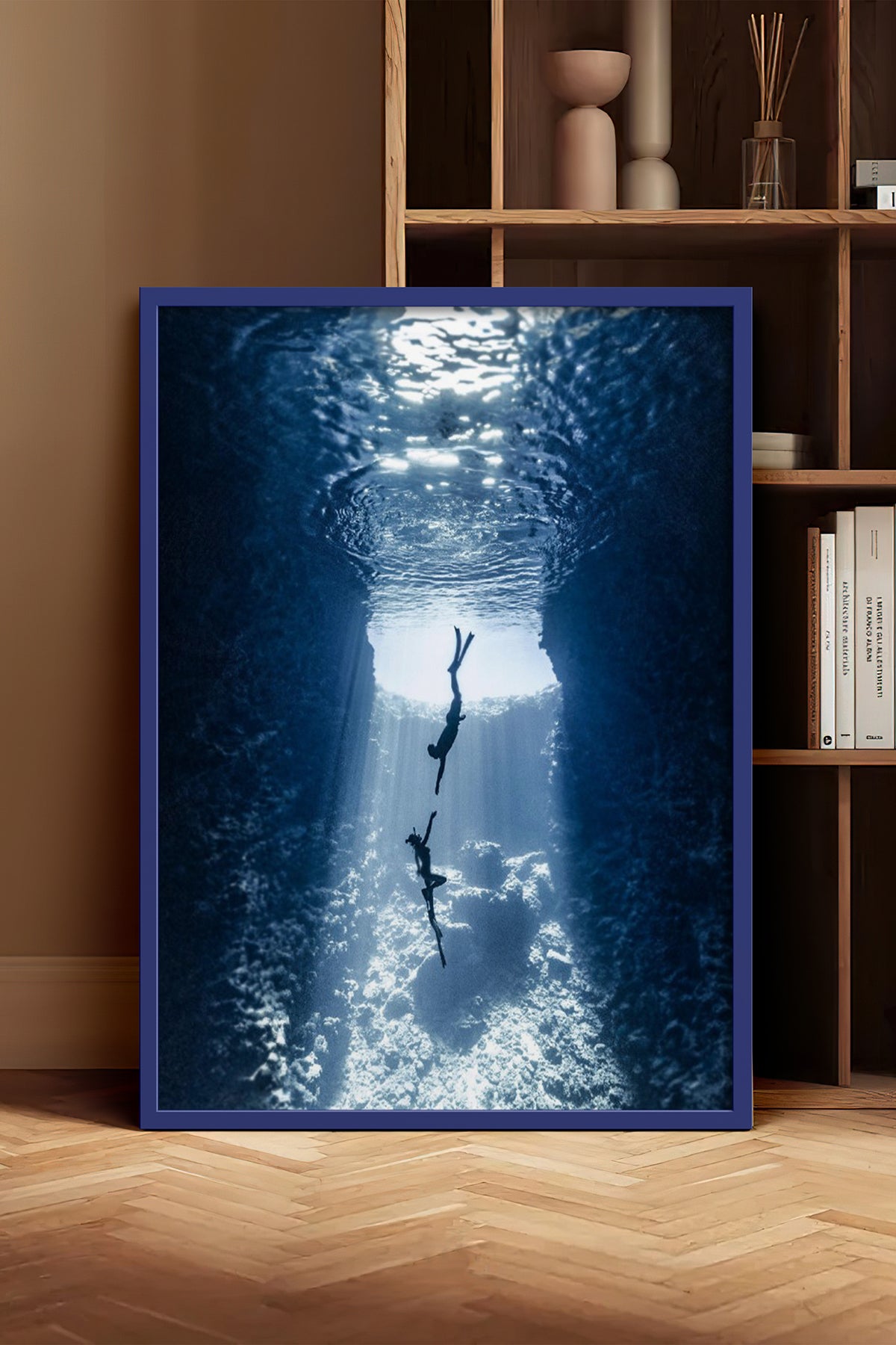 HOMEPACK Ahşap Çerçeveli Tablo Çerçeveli Poster Sanatsal Modern Duvar Dekoru BEK-8213