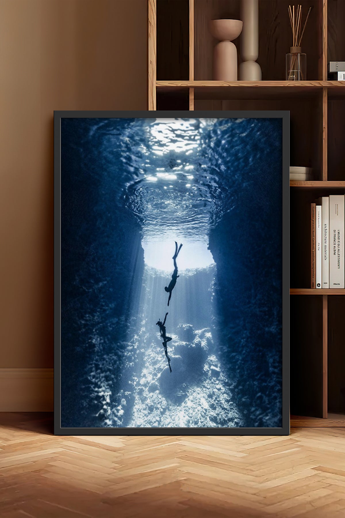 HOMEPACK Ahşap Çerçeveli Tablo Çerçeveli Poster Sanatsal Modern Duvar Dekoru BEK-8213