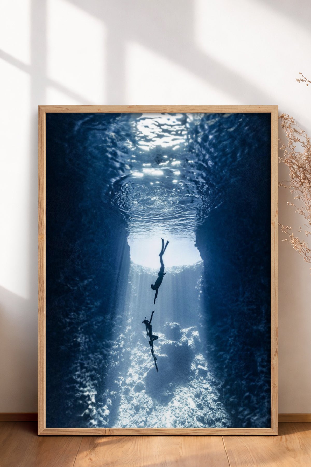 HOMEPACK Ahşap Çerçeveli Tablo Çerçeveli Poster Sanatsal Modern Duvar Dekoru BEK-8213