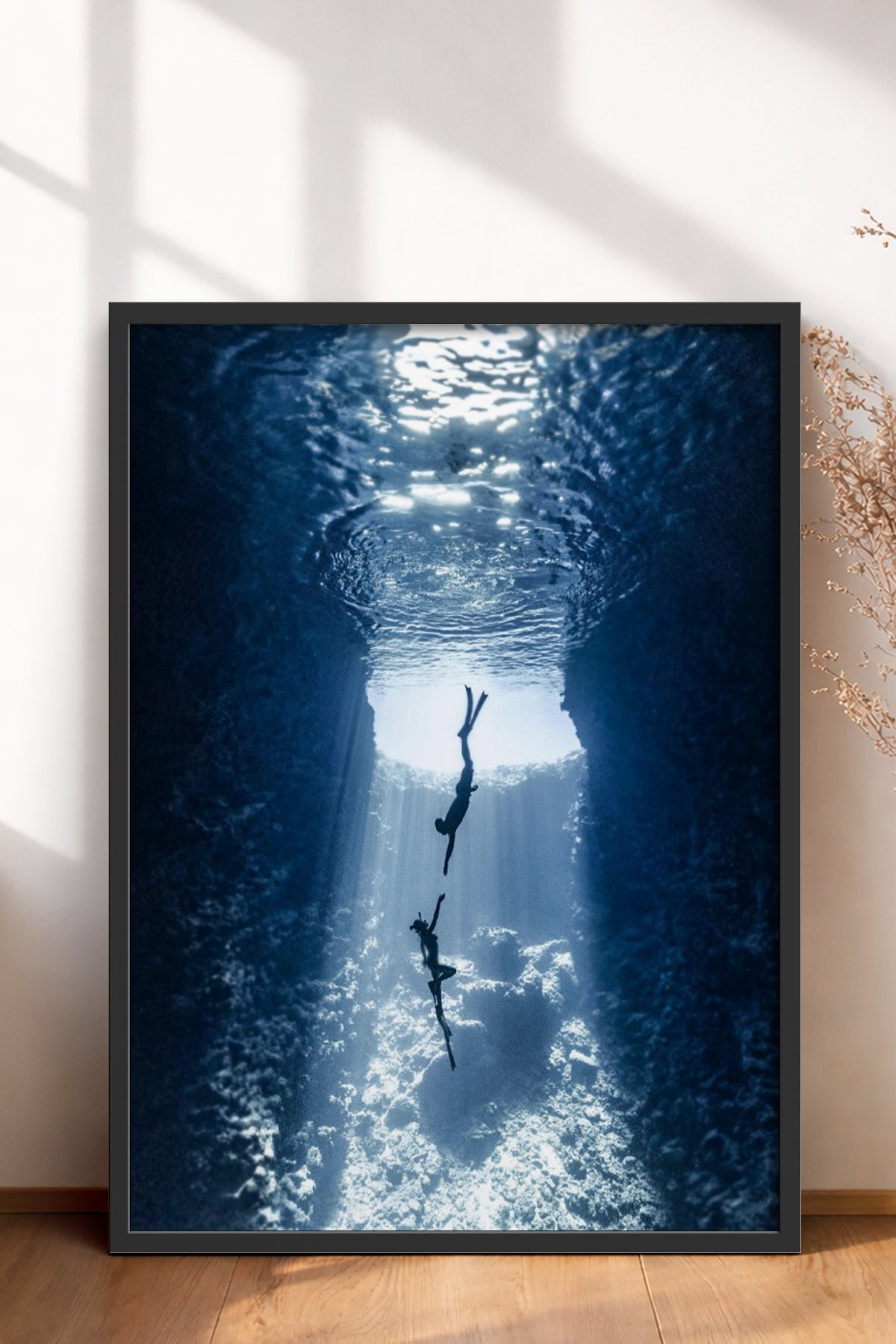 HOMEPACK Ahşap Çerçeveli Tablo Çerçeveli Poster Sanatsal Modern Duvar Dekoru BEK-8213