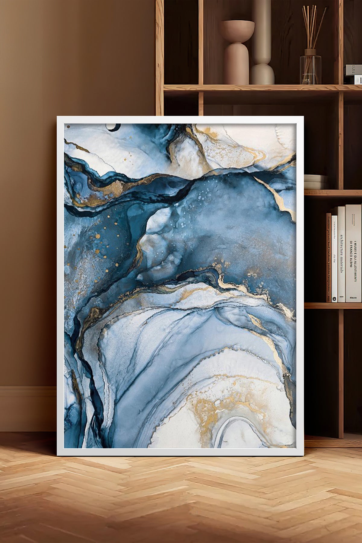 HOMEPACK Ahşap Çerçeveli Tablo Çerçeveli Poster Sanatsal Modern Duvar Dekoru BEK-8214